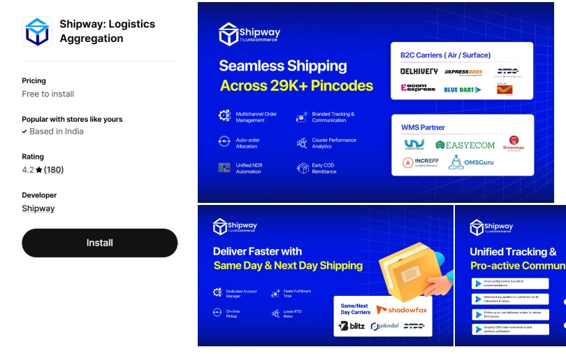 shipway shopify order tracking app