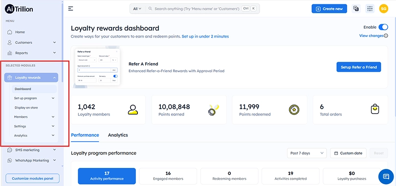 shopify customer loyalty program aitrillion