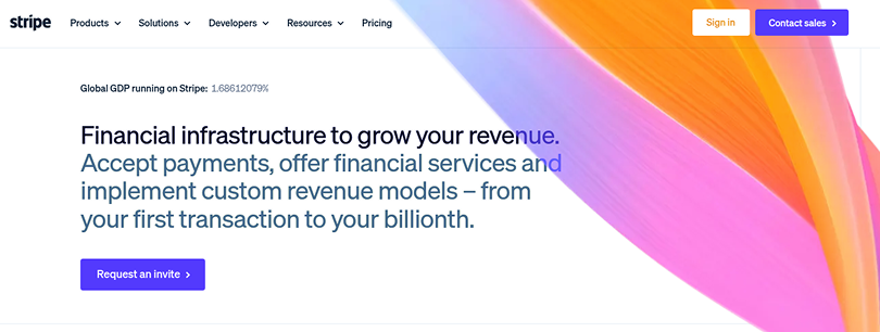 stripe online and in person payments