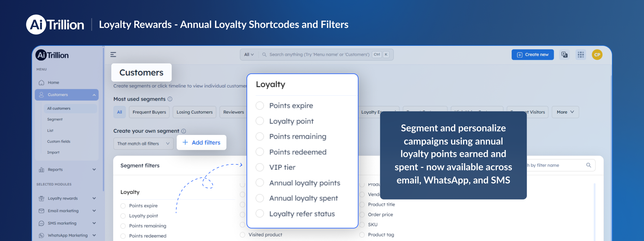 New Loyalty Short Codes & Filters in Campaigns & Workflows