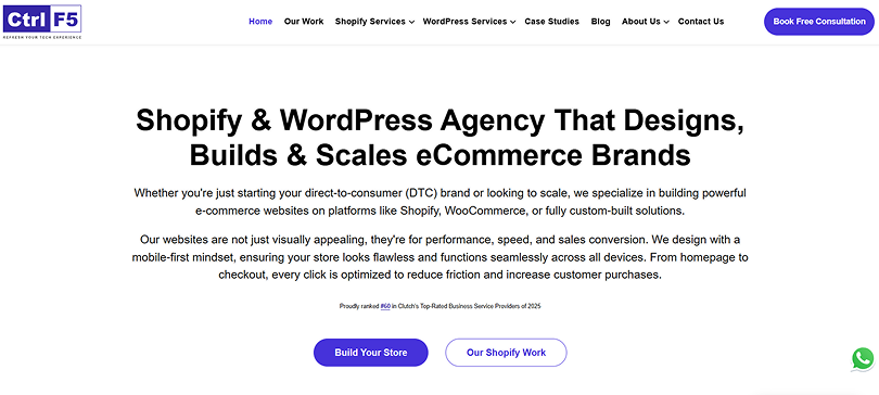Controlf5 shopify design agency