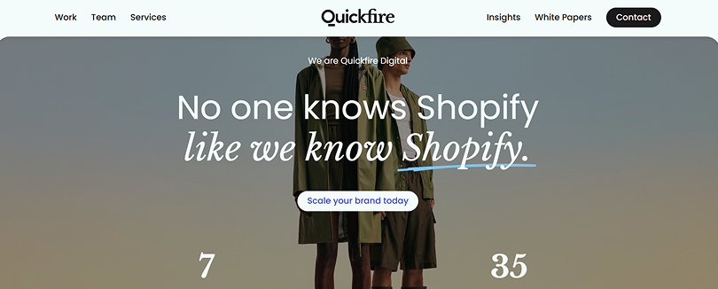 Quickfire shopify design agency