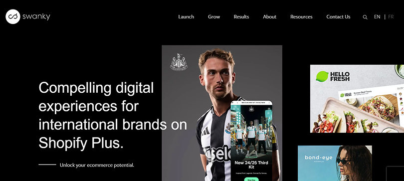 Swanky shopify design agency
