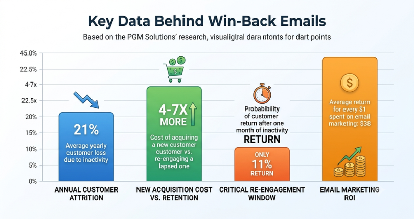 Win-back email market insight statistics for Shopify stores