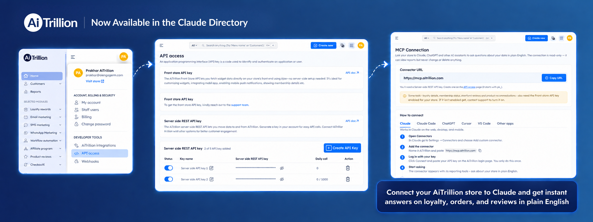 AiTrillion Connector Now Available in Claude Directory