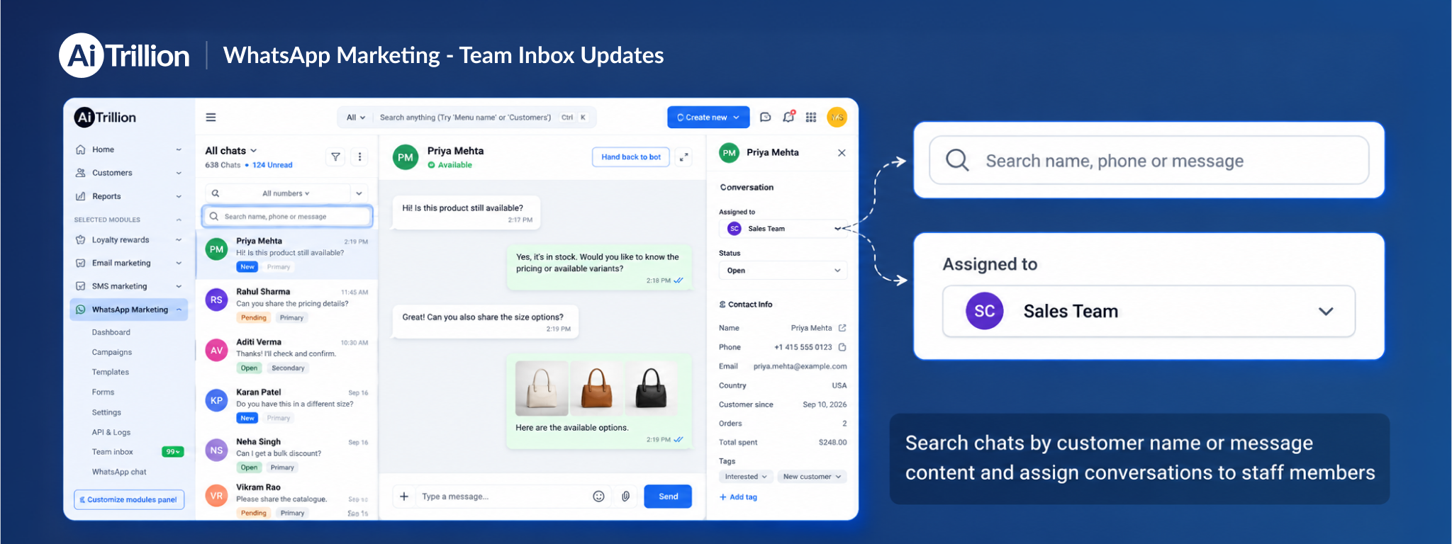 WhatsApp Team Inbox Updates